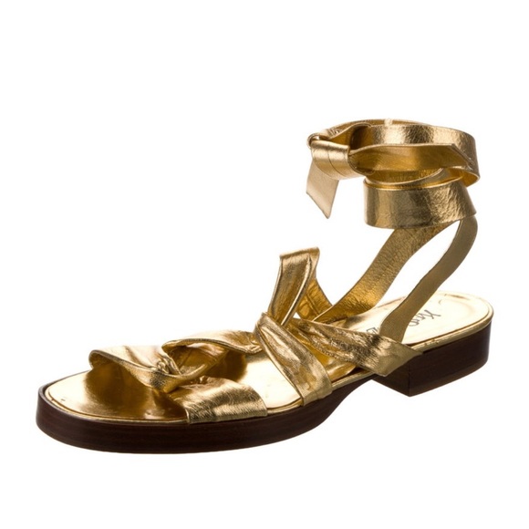 Saint Laurent leather Sandals - Picture 1 of 5
